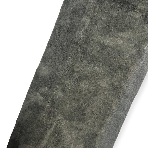 Lafayette 148 Leather Suede Front Stretch Skinny Pants SIZE S Black Leggings - Picture 7 of 11